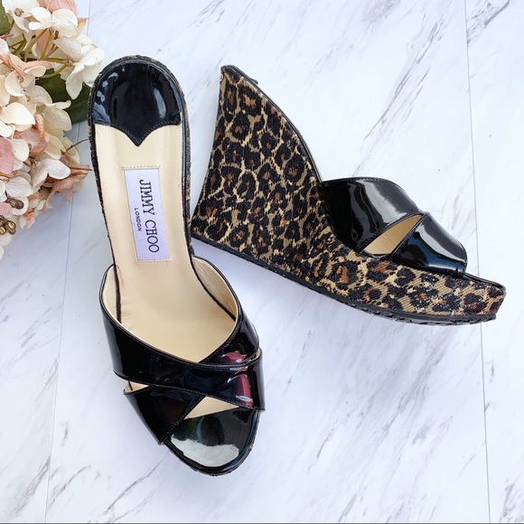 Jimmy Choo Shoes - Jimmy Choo | Phyllis Animal Print Wedge, Sz 41